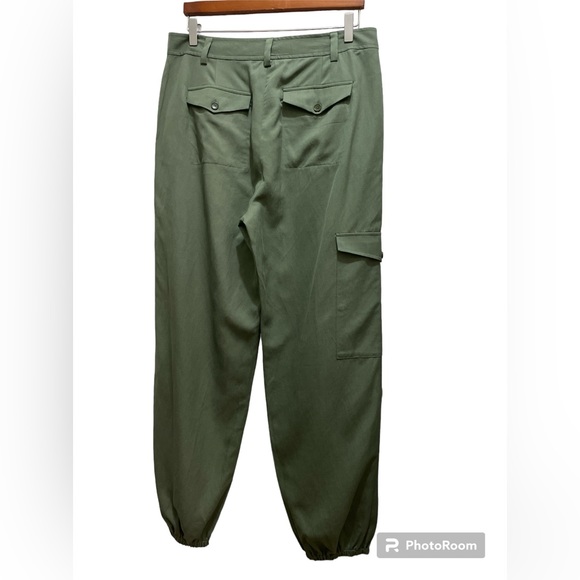 NWT Pants EVERYBODY & EVERYONE Ankle Derp Trouser , Color Olive,Size 12 - Picture 5 of 16